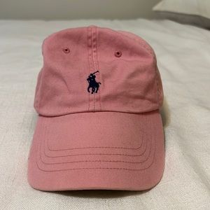 Ralph Lauren Pink Chino Baseball Hat